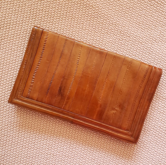 michel co Other - Vintage Eel Skin Clutch/ Tablet Holder/ Purse